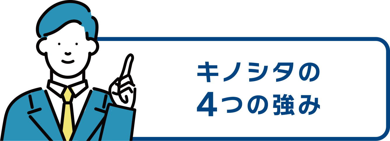 キノシタの4つの強み